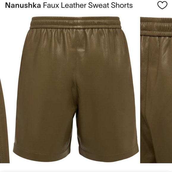 Nanushka Faux Leather Shorts - Picture 4 of 10